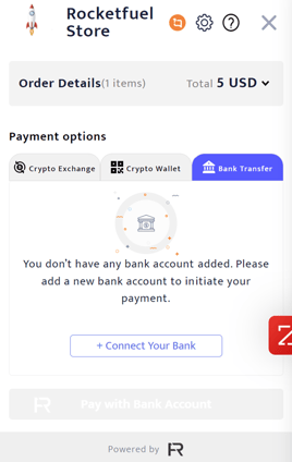 Screenshot- Store Bank transfer